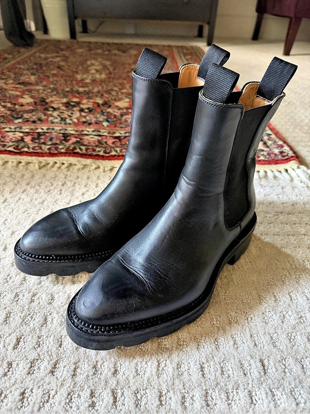 Alexander Wang Black Chelsea Ankle Boots